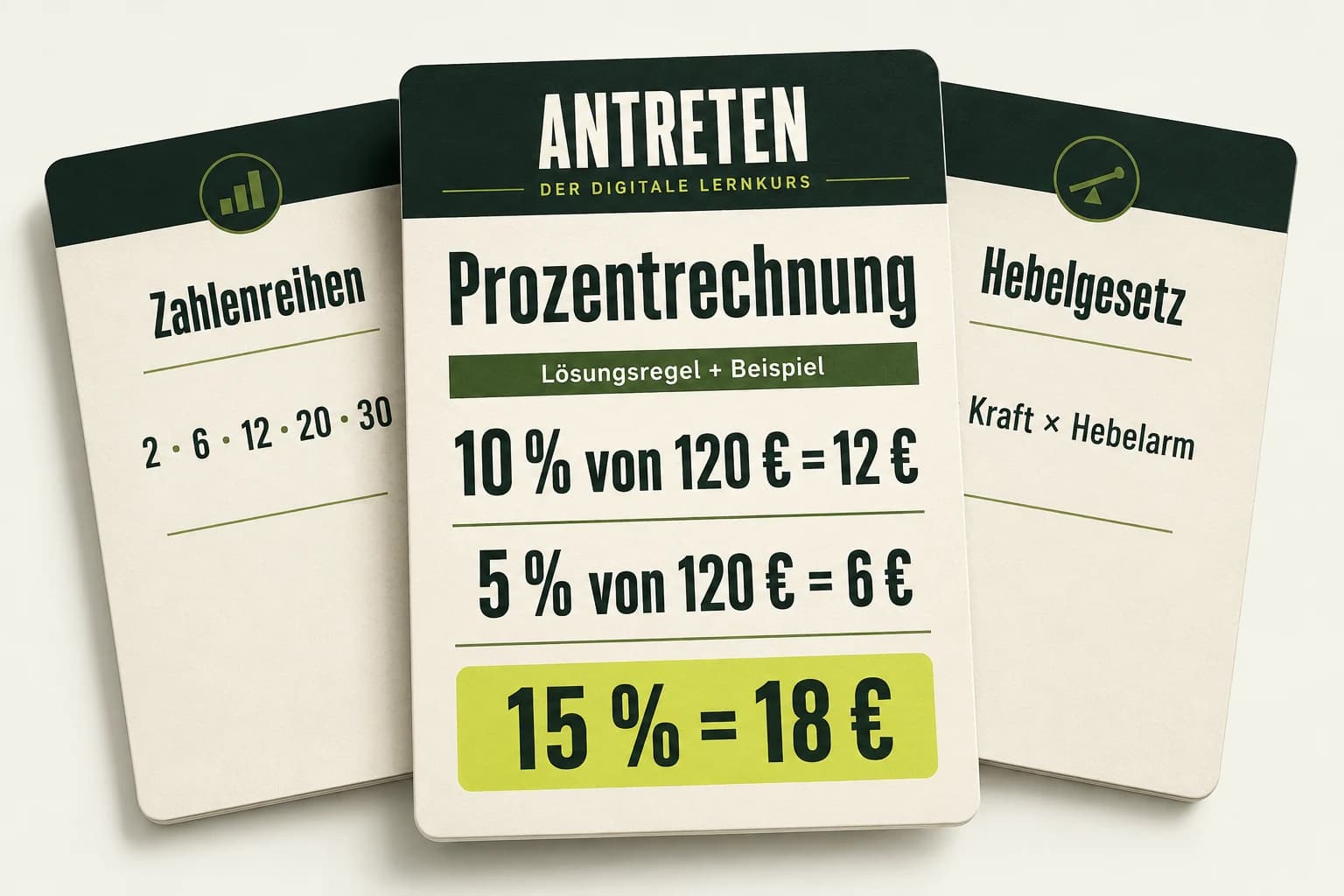 Produktansicht: 18 Lösungs-Hacks als interaktive Lernkarten